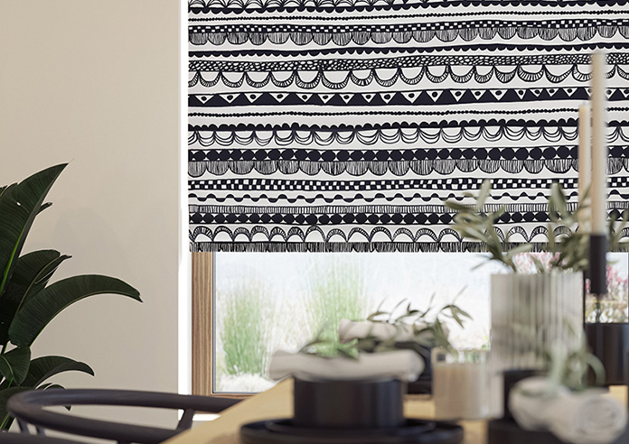 Bohemian, Black - Roman Blind - Image 5